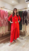 Red Coord Set with Necklaces - view 5