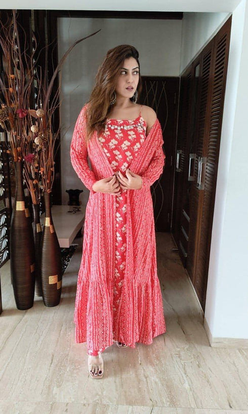 Red Dress and Jacket Set