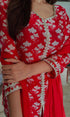 Red Floral Sharara Set