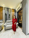 Red Kaftan Gown