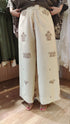 Brown Cream Kaftan Coord Set