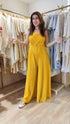 Mustard Yellow Jumpsuit with Bomber Jacket