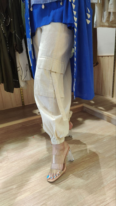 Three Piece Dark Blue Cargo Coord Set