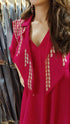 Pink Drape One Piece-dress with Jacket