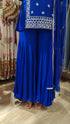 Royal Blue Sharara Set