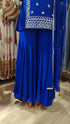 Royal Blue Sharara Set