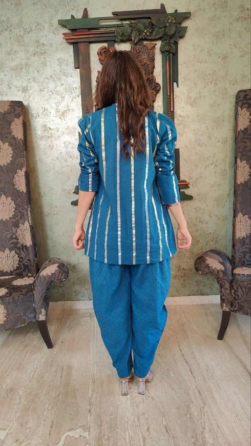 Blue Jumpsuit with Jacket
