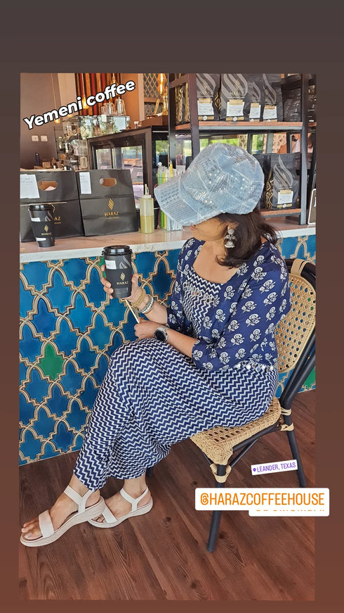 Navy Blue Jumpsuit Set