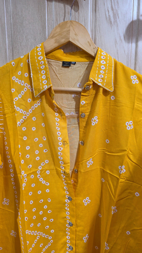Yellow Bandhini Shirt