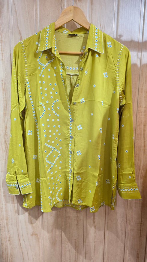 Green Bandhini Shirt