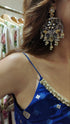 Silver And Gold Dual Tone Flower Earring