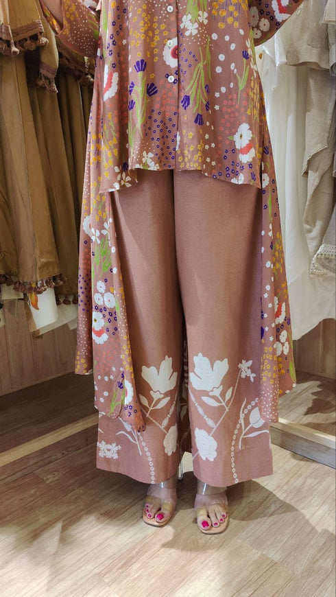 Brown High Low Coord Set