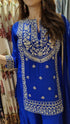 Royal Blue Sharara Set