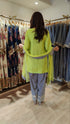Neon Green Chevron Farshi Suit Set