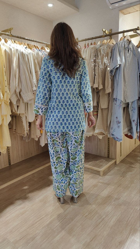 Blue Green Farshi Set