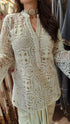 Green Cutwork Kurta with Dhoti and Singlet