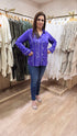 Kareena Purple Bandhini Shirt