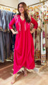 Pink Drape One Piece-dress with Jacket