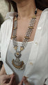 Dual Tone Long Necklace Set