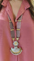 Pink Cream Kaftan Coord Set