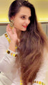 (@DivyankaTripathi) White Gold Dress