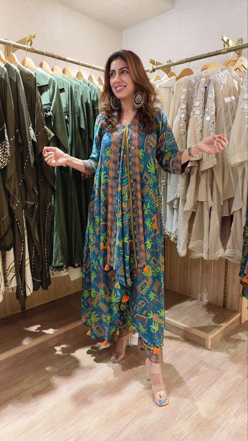 Green Butterfly Coord Set