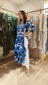 Blue Slit Kurta Pant Set