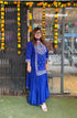 Royal Blue Sharara Set - view 11