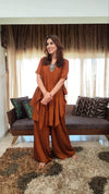Rust Brown Knot Coord Set