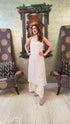 Shimmer Cream White Coord Set