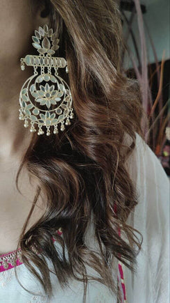 Spaghetti White Sharara Set