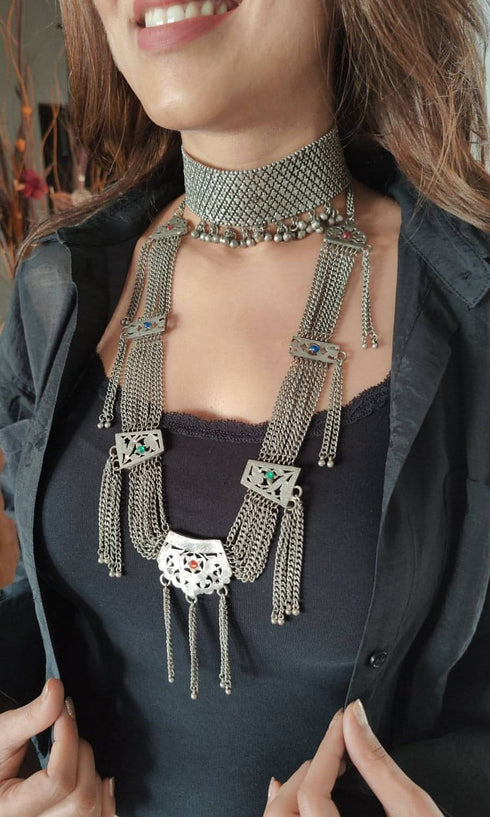 Stud Choker Necklace