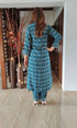 Teal Blue Pathani Set