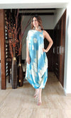 Tie Dye Dhoti Dress and Belt