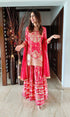 Tomato Pink Sharara Set