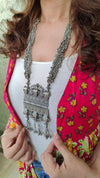 Tribal Long Oxidised Necklace for Women - view 3