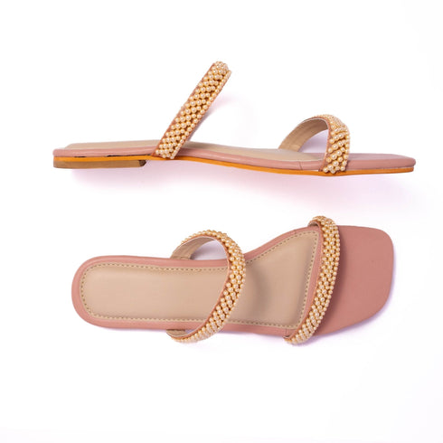 Twin Seed-Pearl and Pink Flats