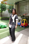 White Black Blazer Set - view 3