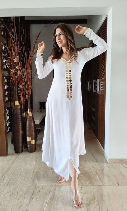 White Gold Dress