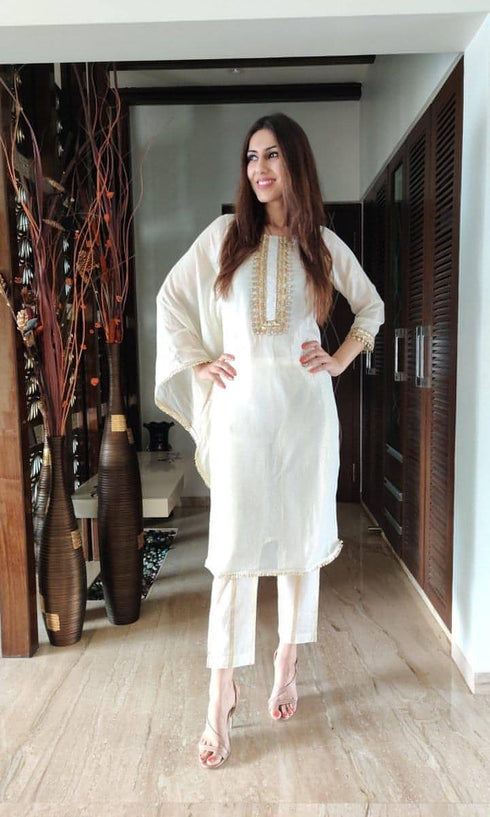 White Kaftan and Pant