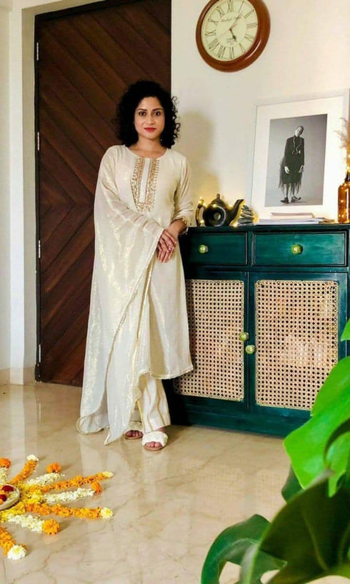 White Kaftan and Pant