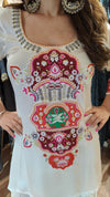 White Patchwork Farshi Set - view 4