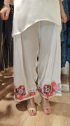 White Patchwork Farshi Set - view 5