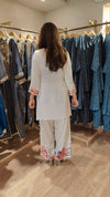 White Patchwork Farshi Set - view 6