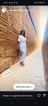 White Shirt Gown With Belt