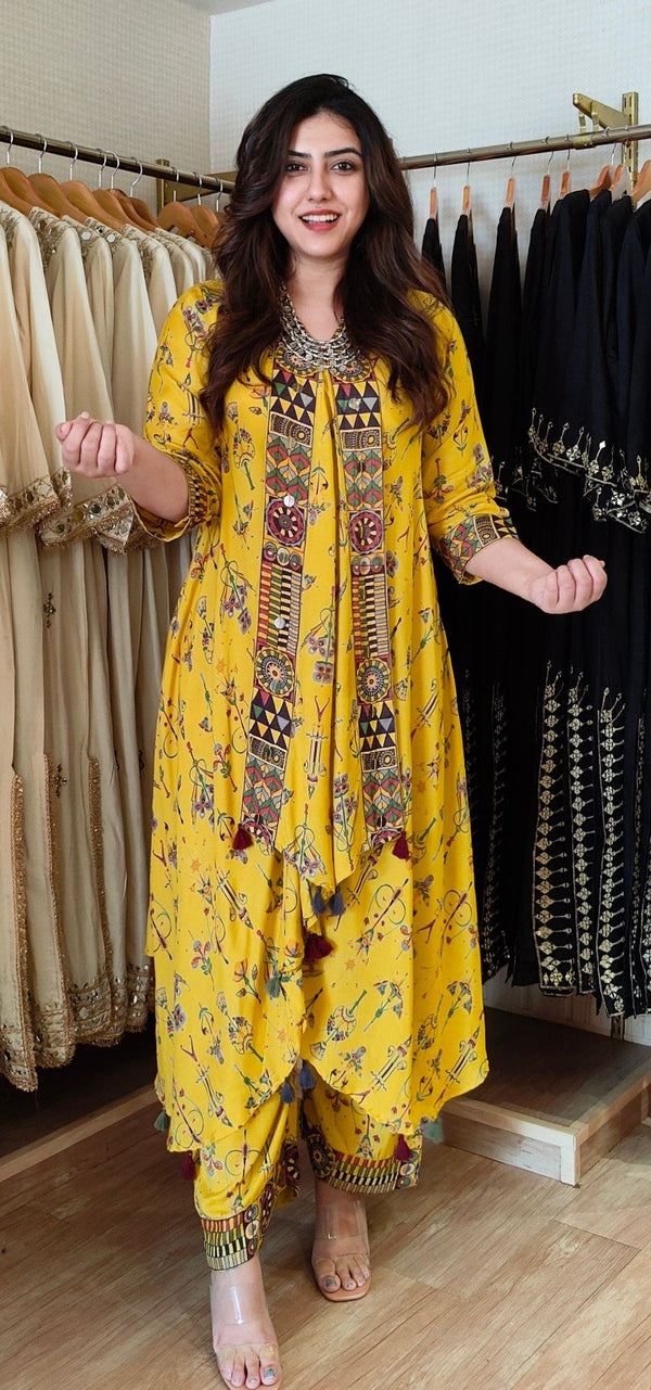Yellow Butterfly Coord Set
