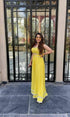 Yellow Chiffon Jumpsuit
