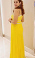 Yellow Chiffon Jumpsuit