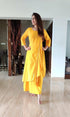 Yellow Drape Dress