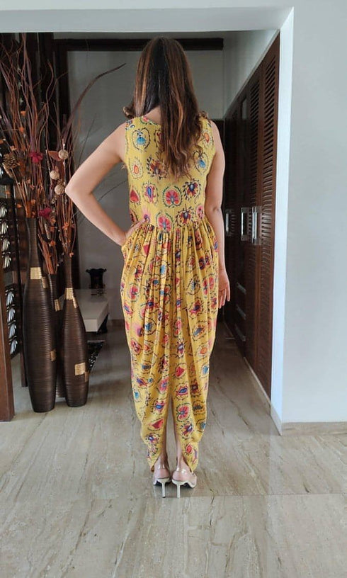 Yellow Dress - Kurta Coord Set
